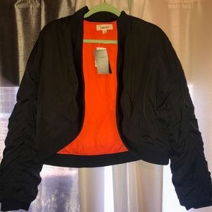 Cropped Bomber Jacket